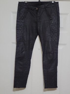 Zara Black Button Detail Pants